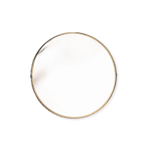 Bathroom Golden Ring Mirror